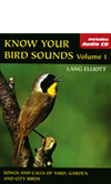 Know Your Bird Sounds Volume 1 Book and CD